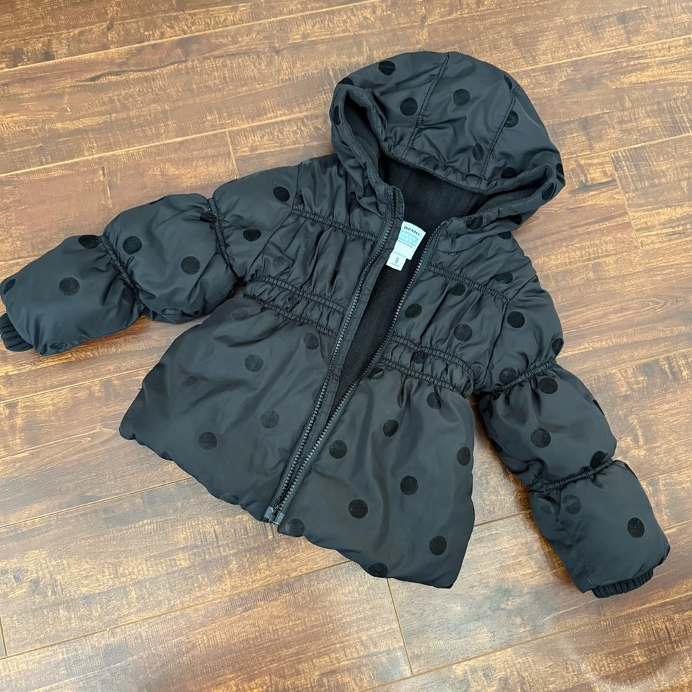 Kids Black Polka Dot Jacket